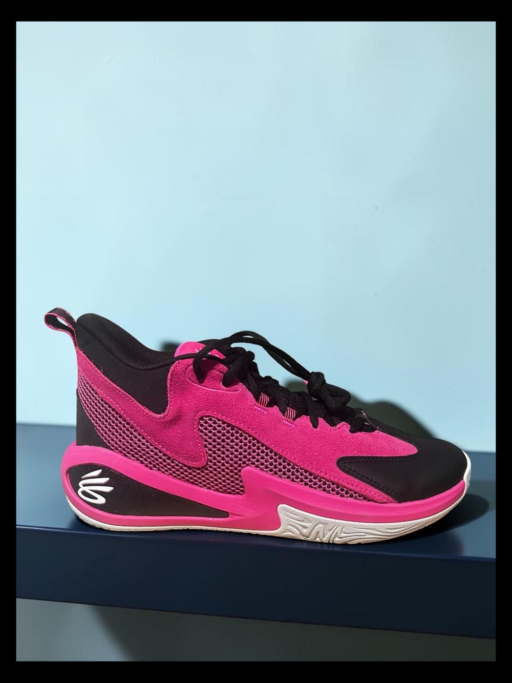 Under Armour Women's Hot Pink and Black Athletic Sneakers